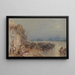 Auringonlasku Toursissa katsottuna taaksepäin - Joseph Mallord William Turner — kehystetty taideteos seinällä