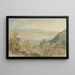 Farnley Hallin näköala Yorkshiressä - Joseph Mallord William Turner — kehystetty taideteos seinällä