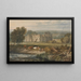 Hampton Court Herefordshire'n näkymä etelänurkasta - Joseph Mallord William Turner — kehystetty taideteos seinällä