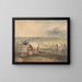Näkymä Lontoosta Greenwichistä - Joseph Mallord William Turner — kehystetty taideteos seinällä