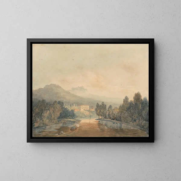 Villa Salviati sur l'Arno - Joseph Mallord William Turner — kehystetty taideteos seinällä