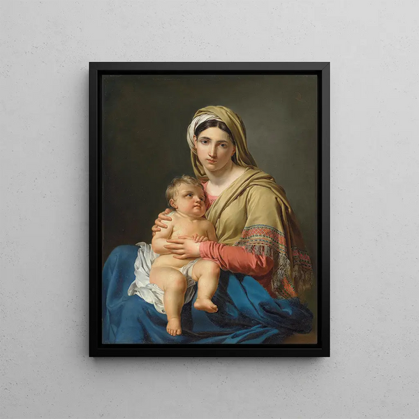 Vierge à l'Enfant - Joseph Paelinck — kehystetty taideteos seinällä