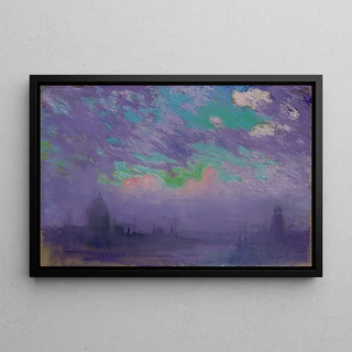 Joseph Pennell - Green blue and purple.webp