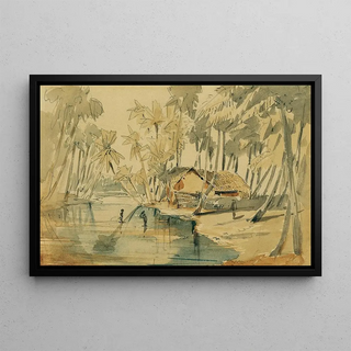 Joseph Selleny - Palmenhain auf Ceylon Sri Lanka.webp