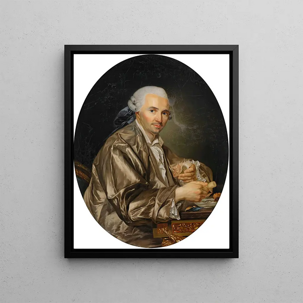 Joseph Siffred Duplessis - Portrait of a Gentleman Shell Collector.webp
