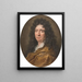 Portrait de Pierre Richelet - Joseph Vivien — kehystetty taideteos seinällä