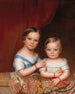 Portrait de deux enfants de la famille Clemens Bachofen von Echt - Joseph Weidner — näkymä teoksesta