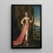 Portrait d'une dame en pied en Diane dans un paysage rocheux - Joseph Werner le Jeune — kehystetty taideteos seinällä