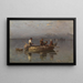Chiemsee-kalastajat-maalaus - Joseph Wopfner — kehystetty taideteos seinällä