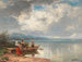Pêcheur au bord du Chiemsee - Joseph Wopfner — näkymä teoksesta