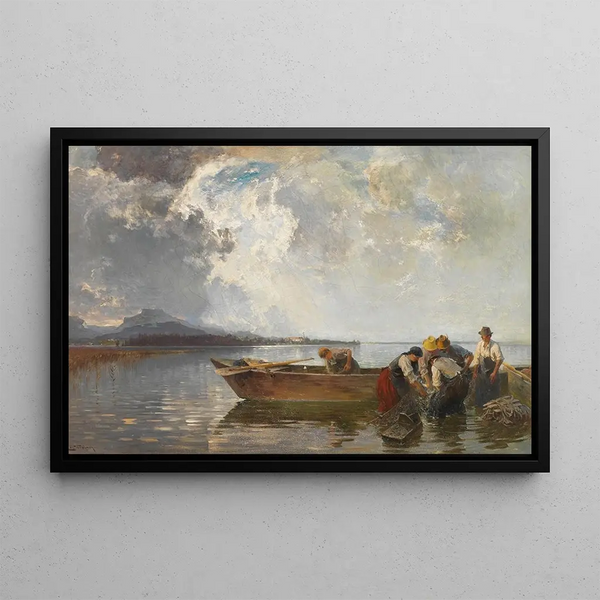 Joseph Wopfner - Fischerzug am Chiemsee.webp