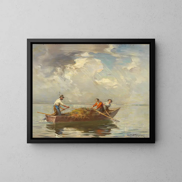 Motif du Chiemsee - Joseph Wopfner — kehystetty taideteos seinällä