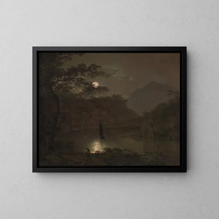 Joseph Wright of Derby - A Lake by Moonlight.webp