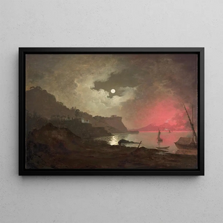 Joseph Wright of Derby - A view of Vesuvius from Posillipo Naples.webp