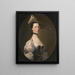 Portrait d'une dame - Joseph Wright de Derby — kehystetty taideteos seinällä