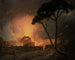 La Girandole annuelle au Castel Sant'Angelo à Rome - Joseph Wright de Derby — näkymä teoksesta