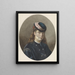 Portrait d'une jeune femme portant un chapeau à voile - Joseph de Groot — kehystetty taideteos seinällä