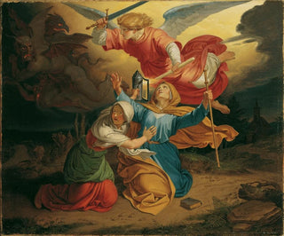 La Tentation de sainte Gudule - Joseph von Führich — näkymä teoksesta