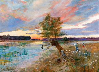Joseph von Karmanski - A River at Sunset.webp