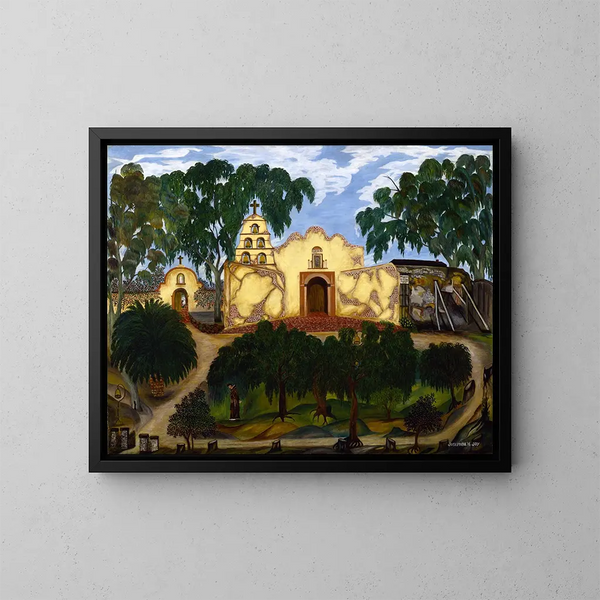 Mission de San Diego - Josephine Joy — kehystetty taideteos seinällä