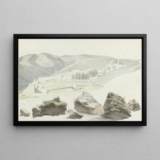 Josephus Augustus Knip - Landschap en stadsgezicht bij Tivoli.webp