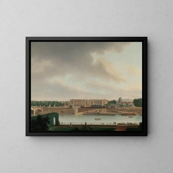 La vue de l'ambassade batave à Paris - Josephus Augustus Knip — kehystetty taideteos seinällä
