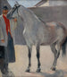 Étude d'un cheval gris avec un cocher - Jozef Hanula — näkymä teoksesta