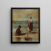 Enfants au bord de la mer - Jozef Israëls — kehystetty taideteos seinällä