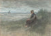 Fille dans les Dunes - Jozef Israëls — näkymä teoksesta