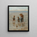 Enfants de la mer Enfants jouant dans les vagues - Jozef Israëls — kehystetty taideteos seinällä