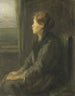 Femme à la fenêtre - Jozef Israëls — näkymä teoksesta