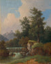 Paysage avec château et barrage - Jozef Jon — näkymä teoksesta
