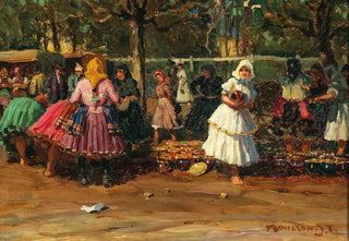 Jozef Teodor Mousson - At the Pottery Market.webp