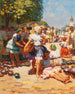 Marché de la poterie - Jozef Teodor Mousson — näkymä teoksesta