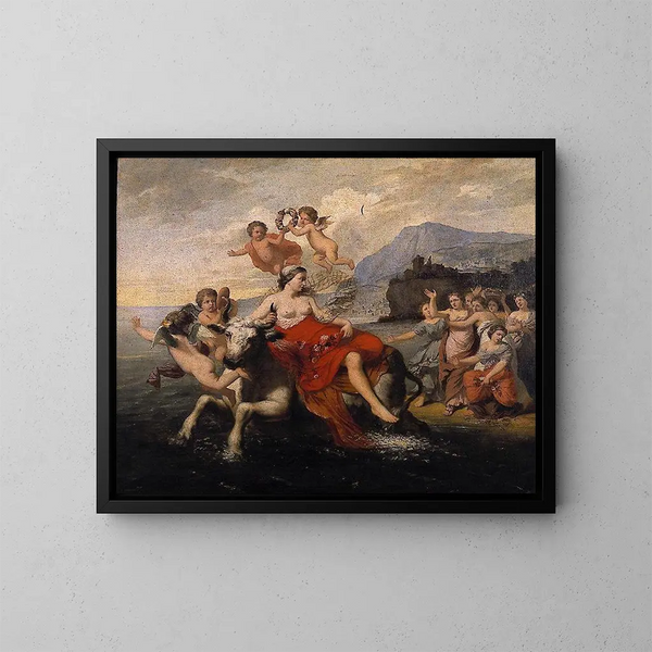 Le Viol de l'Europe - Jozef Van Lerius — kehystetty taideteos seinällä