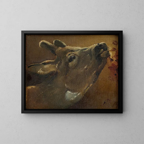 Study of a Deer - Jørgen Roed — kehystetty taideteos seinällä