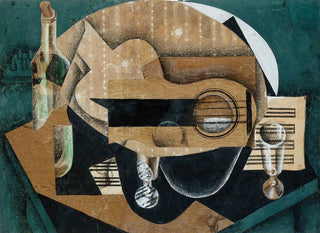 Juan Gris - A Guitar Glasses and a Bottle.webp
