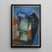 Abstraktio - Juan Gris — kehystetty taideteos seinällä