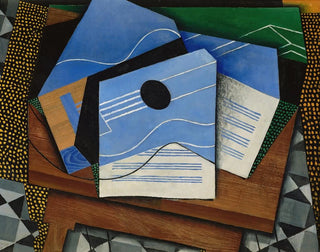 Kitara pöydällä - Juan Gris — näkymä teoksesta