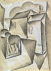 Talot Pariisissa, Ravignanin aukio - Juan Gris — näkymä teoksesta