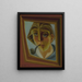 L'homme à la pipe - Juan Gris — kehystetty taideteos seinällä