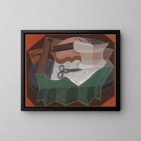 Leikkaavat sakset - Juan Gris — kehystetty taideteos seinällä