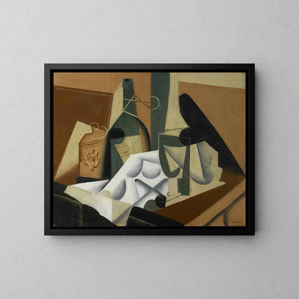 La nappe blanche - Juan Gris — kehystetty taideteos seinällä