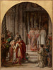 Saint Ambroise interdit l'entrée du lieu saint à l'empereur Théodose coupable du meurtre des habitants d'Antioche - Jules - Eugène Lenepveu — näkymä teoksesta