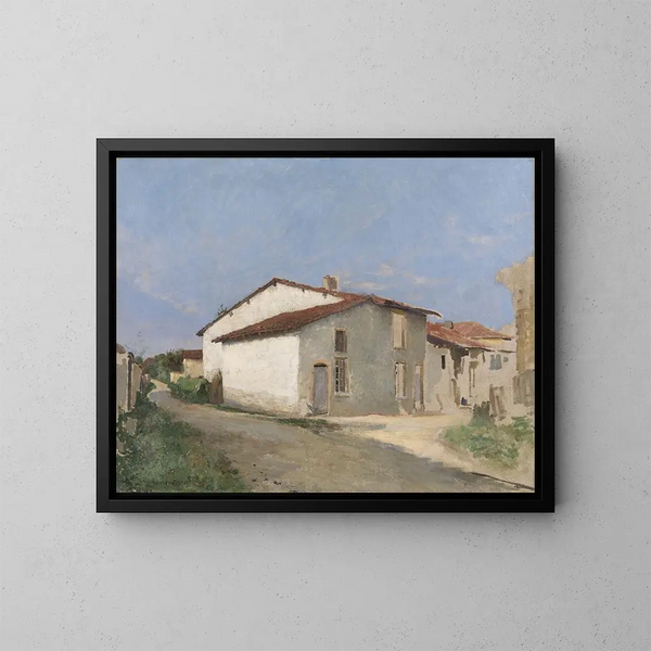 Rue à Damvillers - Jules Bastien-Lepage — kehystetty taideteos seinällä