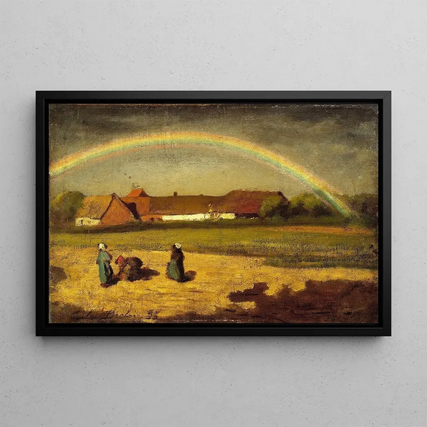 Sateenkaari Courrières - Jules Breton — kehystetty taideteos seinällä