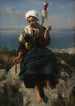 La fileuse de lin - Jules Breton — näkymä teoksesta