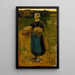 La glaneuse - Jules Breton — kehystetty taideteos seinällä