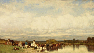 Jules Dupr - Cows Crossing a Ford.webp