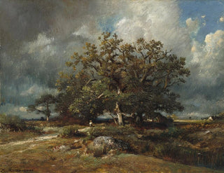 Vanha tammi - Jules Dupré — näkymä teoksesta